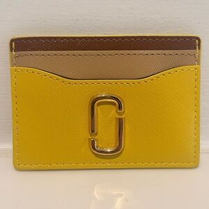 NWT Marc Jacobs joy card case - joy yellow multi